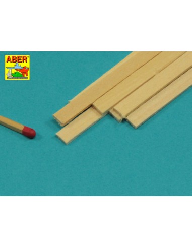 Limewood slats 1,5 x 6 x 245mm x 7 pcs. 