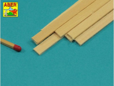 Limewood slats 1,5 x 6 x 245mm x 7 pcs. 