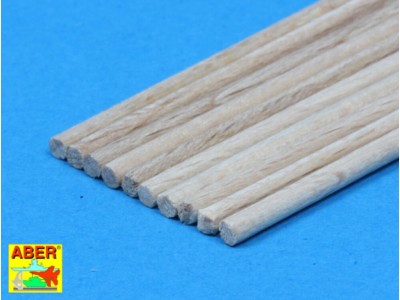 Wood round rods 2mm 