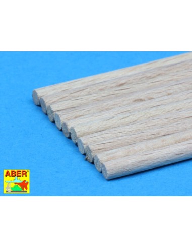 Wood round rods 3mm 