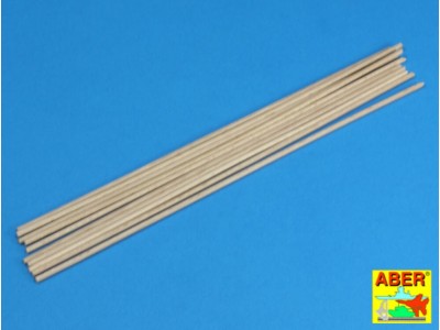 Wood round rods 3mm 