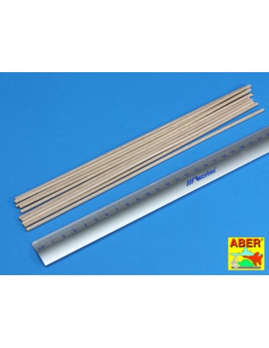 Wood round rods 3mm 