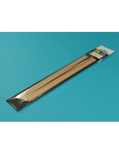 Wood round rods 4mm length 250mm x 8 pcs. 