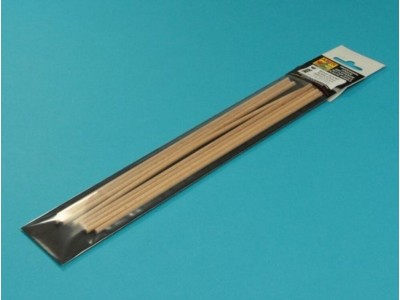 Wood round rods 4mm length 250mm x 8 pcs. 