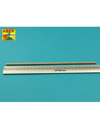 Wood round rods 5mm length 245mm x 6 pcs. 