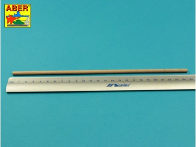Wood round rods 5mm length 245mm x 6 pcs. 