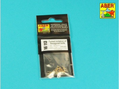 Turned Hexagonal bolts (1,34x1,60mm) x 30 pcs. 