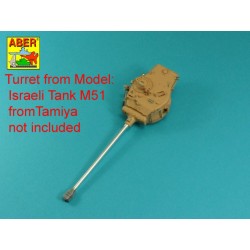 105mm D1504 L/44 barrel with muzzle brake for Sherman M51  2