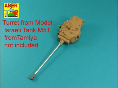 105mm D1504 L/44 barrel with muzzle brake for Sherman M51 