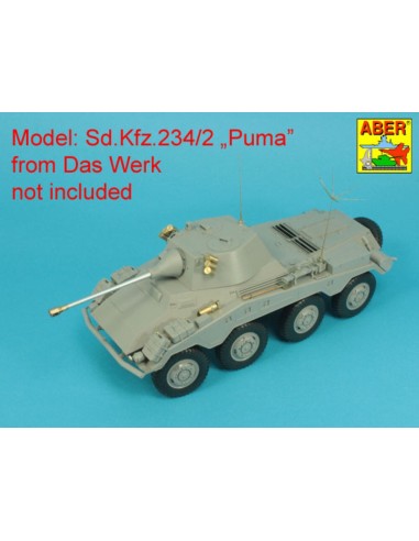 German 5cm KwK39 Barrel for Sd.Kfz.234/2 PUMA (Das Werk model) 