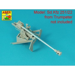 Barrel for German 75 mm PaK 40 gun without muzzle brake  2
