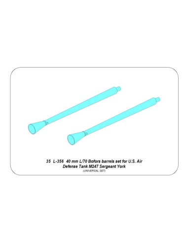 40 mm L/70 Bofors barrels set for U.S.  M247 Sergeant York 