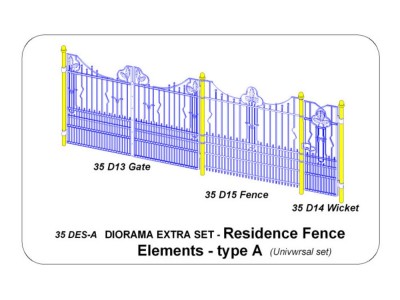 Residence Fence Elements - type A 