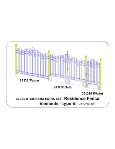 Residence Fence Elements - type B 
