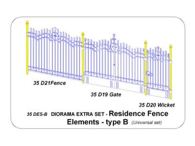 Residence Fence Elements - type B 