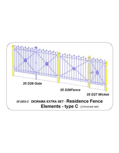 Residence Fence Elements - type C 
