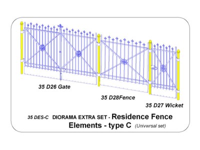 Residence Fence Elements - type C 