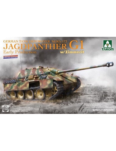 German Tank Destroyer Sd.Kfz.173 Jagdpanther G1 Early Production w/Zimmerit (Limited edition) 