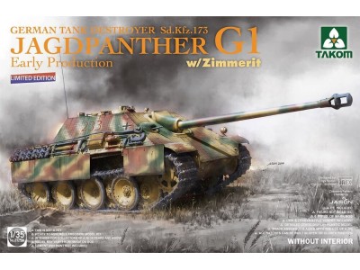 German Tank Destroyer Sd.Kfz.173 Jagdpanther G1 Early Production w/Zimmerit (Limited edition) 