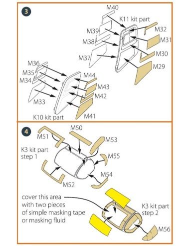 CH-54 painting mask for ICM kit 53054 