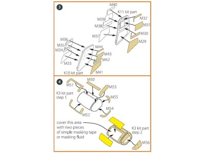 CH-54 painting mask for ICM kit 53054 