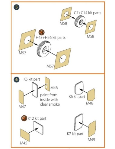CH-54 painting mask for ICM kit 53054 