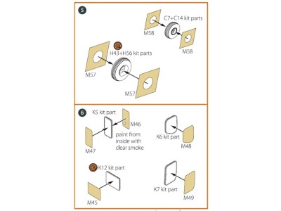 CH-54 painting mask for ICM kit 53054 