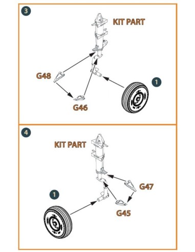 CH-54A Tarhe wheel set for ICM kits 
