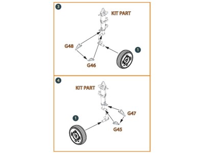 CH-54A Tarhe wheel set for ICM kits 