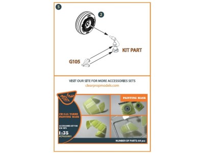 CH-54A Tarhe wheel set for ICM kits 