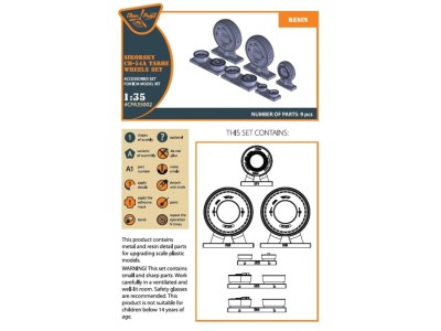 CH-54A Tarhe wheel set for ICM kits 