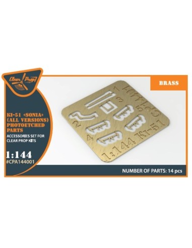 Ki-51 Sonia (all versions) PE parts for CP kits CP14401/CP14402/CP14403 