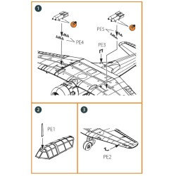 Ki-51 Sonia (all versions) PE parts for CP kits CP14401/CP14402/CP14403  2