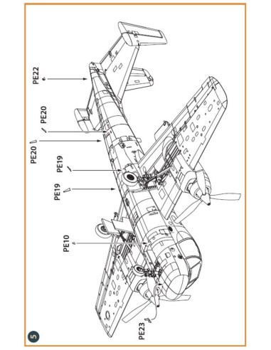 OV-1 A/JOV-1A Mohawk PE parts and painting mask for CP kits 