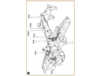 OV-1 A/JOV-1A Mohawk PE parts and painting mask for CP kits 