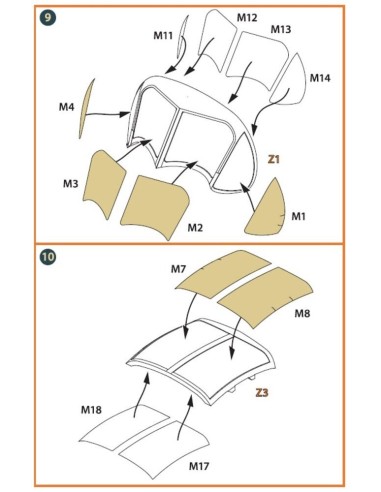 OV-1 A/JOV-1A Mohawk PE parts and painting mask for CP kits 