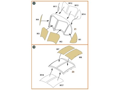 OV-1 A/JOV-1A Mohawk PE parts and painting mask for CP kits 