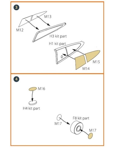 Hawk H-75 N/O for CP kit painting mask for CP kits CP4803/CP4804 