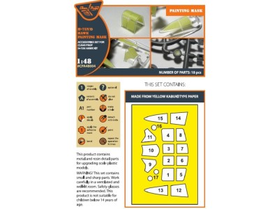 Hawk H-75 N/O for CP kit painting mask for CP kits CP4803/CP4804 