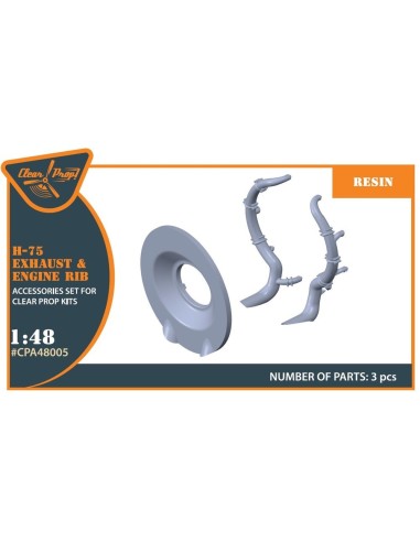 Hawk H-75 M/N/O resin exhaust for CP kits CP4803/CP4804 