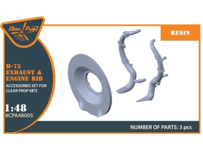 Hawk H-75 M/N/O resin exhaust for CP kits CP4803/CP4804 