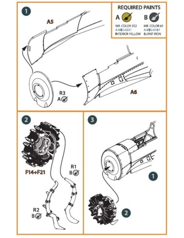 Hawk H-75 M/N/O resin exhaust for CP kits CP4803/CP4804 