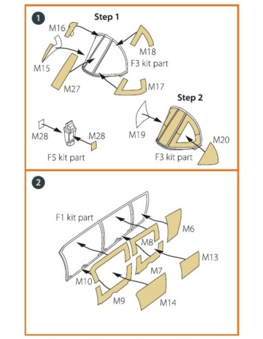 OV-10 A/D Bronko painting mask for ICM kits 48300/48301 