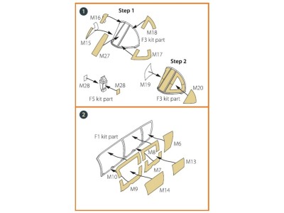 OV-10 A/D Bronko painting mask for ICM kits 48300/48301 