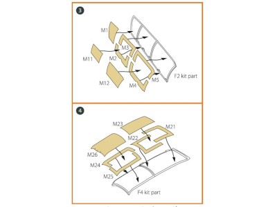 OV-10 A/D Bronko painting mask for ICM kits 48300/48301 