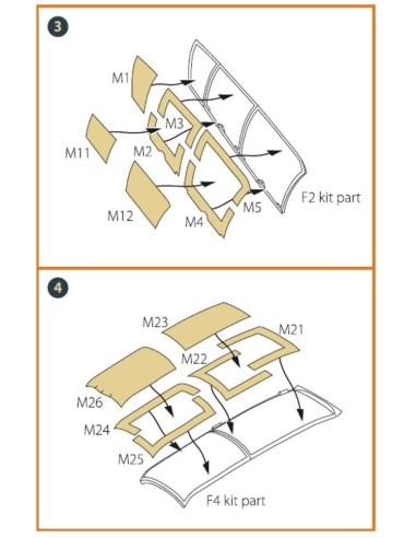 OV-10 A/D Bronko double-sided painting mask for ICM kits 48300/48301 