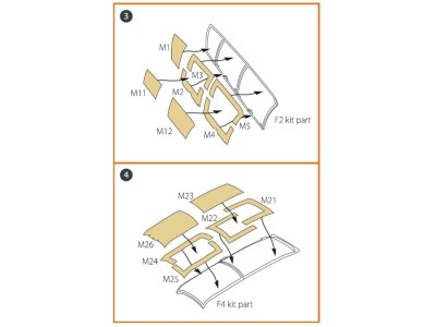 OV-10 A/D Bronko double-sided painting mask for ICM kits 48300/48301 