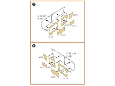 OV-10 A/D Bronko double-sided painting mask for ICM kits 48300/48301 