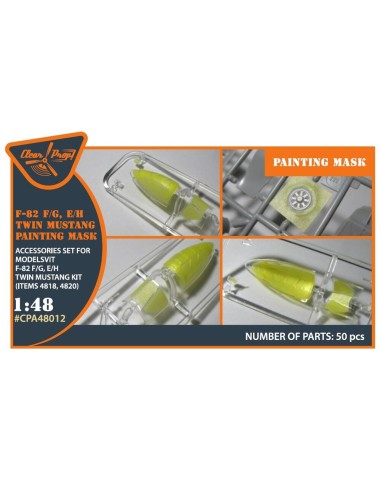 F-82F/G, E/H Twin Mustang painting mask for Modelsvit kits 4818/4820 