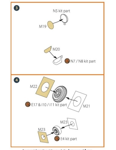 F-82F/G, E/H Twin Mustang painting mask for Modelsvit kits 4818/4820 